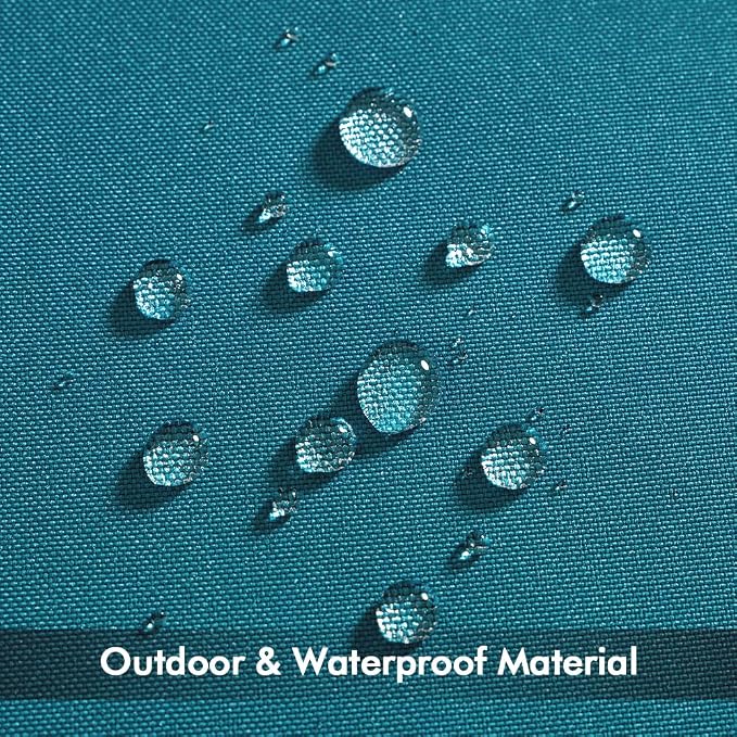 MIULEE Decorative Outdoor Waterproof Pillow Covers 18x18 Deep Blue | Decorative Patio Furniture,Pack of 2,Accent Square Soild Throw Pillow Covers,Summer Garden Tent Couch Sofa
