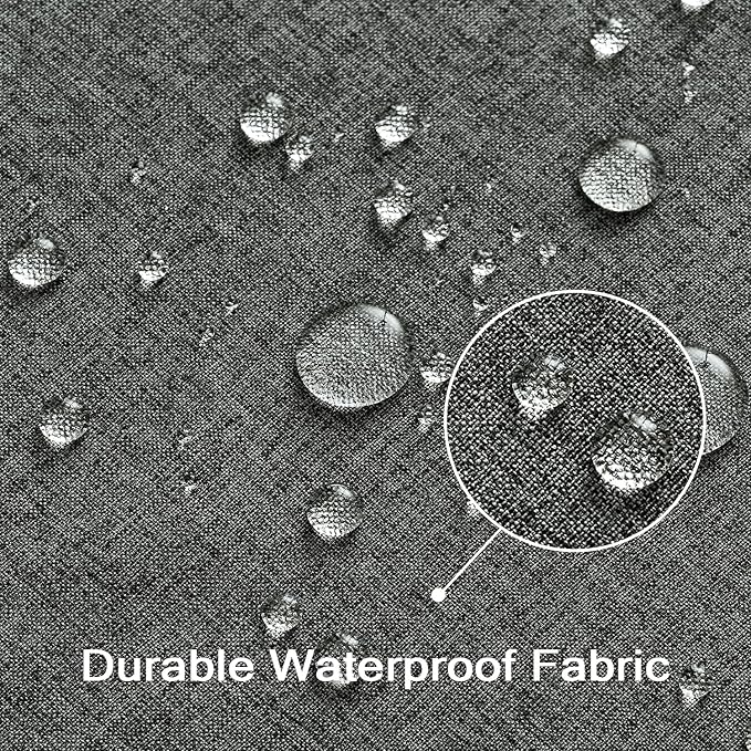 ANRODUO Outdoor Waterproof Pillow Covers for Patio Dark Grey 12x20 2 Pack | Outdoor Pillow Covers for Patio Furniture, Decorative Linen Cushion Sham, Outside Lumbar Pillowcase for Garden Balcony