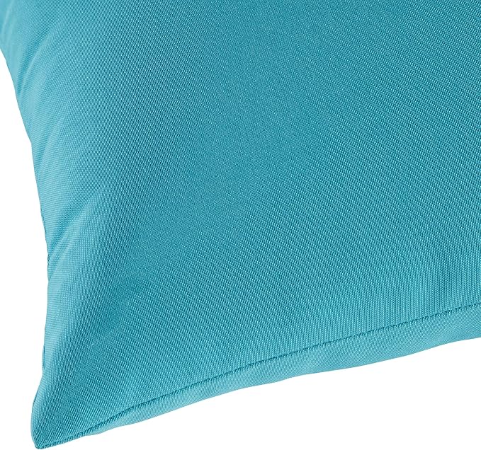 Greendale Home Fashions 2-Pack Outdoor 19x12 inch Rectangle Decorative Throw Pillow, Arctic