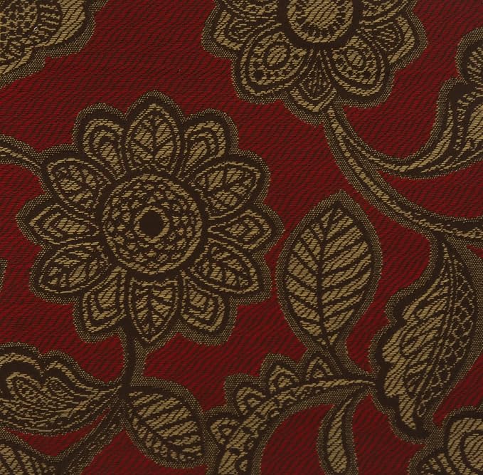 RSH DECOR: Outdura Square Throw Pillows Set of 4 | 20" x 20" | Water and Fade-Resistant Performance Fabric | Outdoor Pillow Covers with Down-Alternative Inserts | Made in USA (Veranda Crimson)