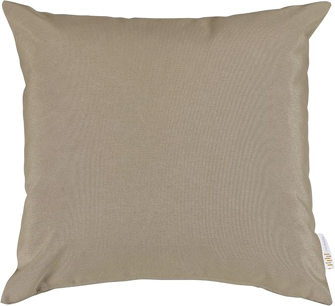 Modway Convene Outdoor Patio All-Weather Pillow in Mocha - Set of 2