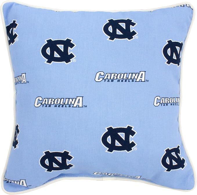 College Covers North Carolina Tar Heels Outdoor Decorative Pillow Pair, 16" x 16"
