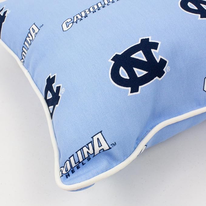 College Covers North Carolina Tar Heels Outdoor Decorative Pillow Pair, 16" x 16"