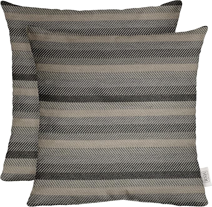 RSH DECOR Square Throw Pillows Set of 2, 20" x 20", Outdoor Pillows Waterproof, Outdoor Pillow Covers, Pillow Covers for Couch, Sandestin Zone Eclipse Made in USA