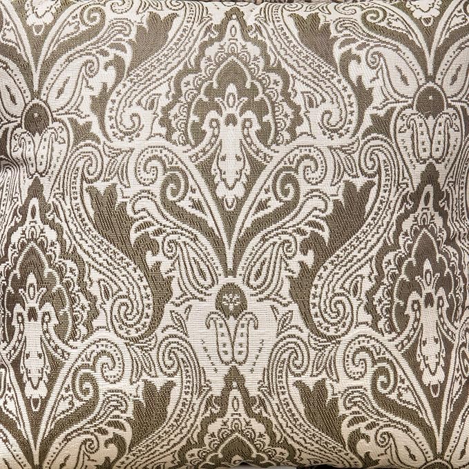 Hanover Medallion Indoor Throw, Set of 2, Decorative and Weather Resistant Meadow Green Cushions for Outdoor Furniture and Patio Sets with Premium Quick-Drying Fabric, 2 Pillows, 2 Count