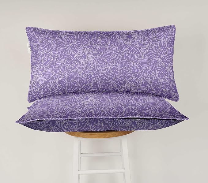 Indoor/Outdoor Polyester Fabric Lumbar Pillow Cover, All-Weather Waterproof Rectangular Cushion Case for Patio Furniture, 16 x 24 Set of 2 - Florals-59