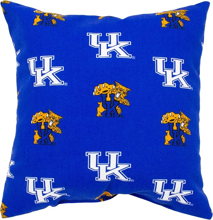 College Covers Kentucky Wildcats Outdoor Decorative Pillow Pair-(2) 16" x 16" Pillows