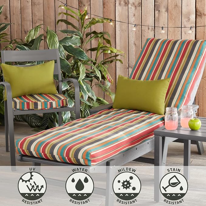 Greendale Home Fashions Outdoor 19x12 inch Rectangle Decorative Throw Pillow, 2-Pack, Lime 2 Count