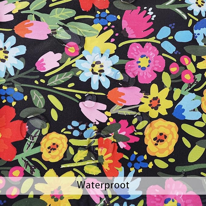 Adabana Outdoor Waterproof Floral Pillow Covers 18x18 Inch | Colorful Outdoor Pillow Covers Summer Decirative for Patio Furniture Porch Garden Pillows