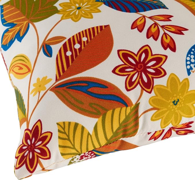 Greendale Home Fashions Outdoor 19x12 inch Rectangle Decorative Throw Pillow, 2-Pack, Foliage 2 Count