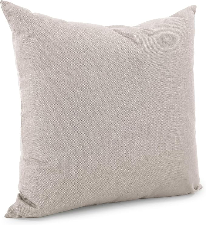 Howard Elliott Collection Fluffy Square Throw Pillow, Premium Stuffer Decorative Comfortable Sleeper Cushion, Soft Square Pillow Insert for Bedroom, Couch & Sofa, 20 x 20 Inch, Seascape Sand