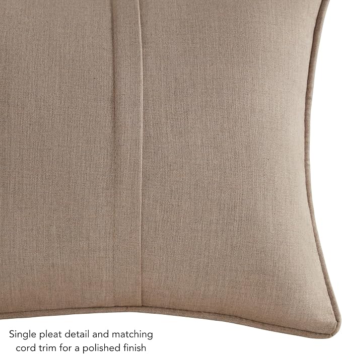 Greendale Home Fashions Sunbrella 20'' Square Outdoor Throw Pillow with Removable Cover (Set of 2), Cast Ash