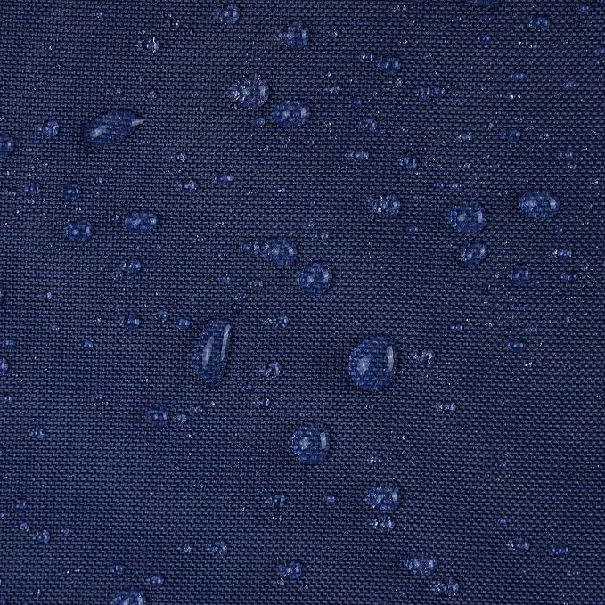 Phantoscope Pack of 2 Outdoor Waterproof Solid Throw Decorative Pillow Cover Decorative Square Outdoor Pillows Cushion Case Patio Pillows for Couch Tent, Dark Blue 12x20 inches 30x50 cm