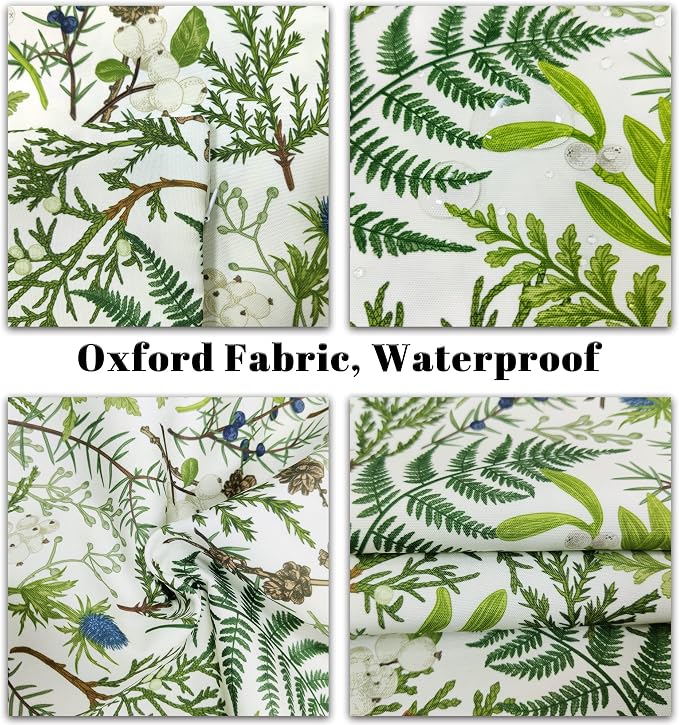 Green Plant Throw Pillow Covers 18x18 Inch Set of 2 Sage Green Botanical Leaf Pillow Covers Vintage Floral Cushion Cover Farmhouse Waterproof Decor for Living Room Bedroom Sofa Patio Outdoor