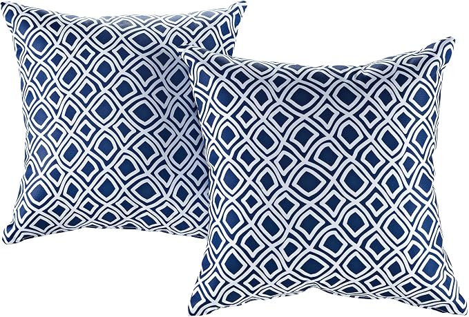 Modway Outdoor Indoor All Weather Patio Throw Pillow in Balance