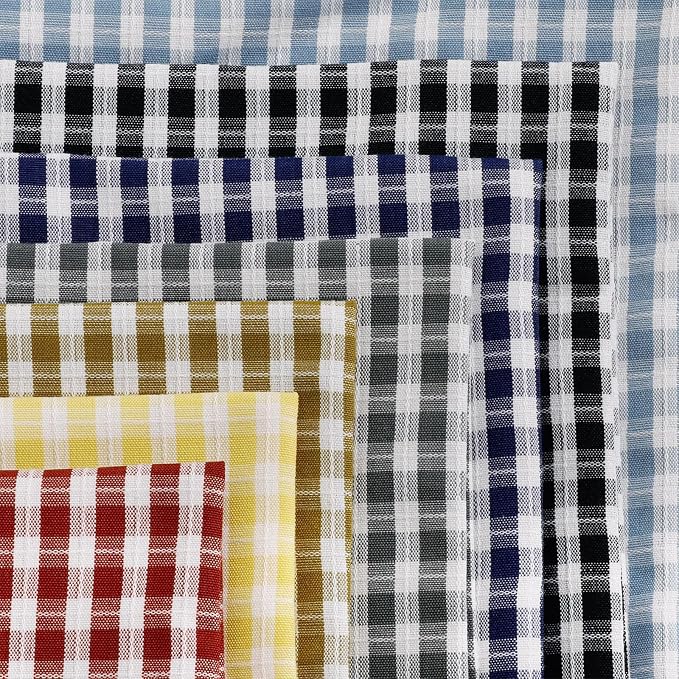 Black and White Plaid Outdoor Throw Pillow Covers 18x18 Set of 2, Waterproof Farmhouse Pillow Cases, Modern Gingham Decorative Cushion Covers for Patio Furniture Garden