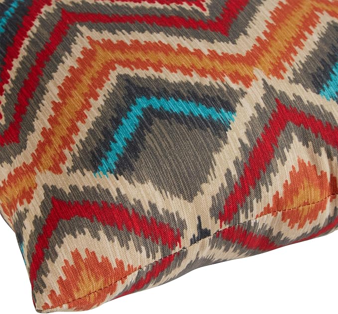 South Pine Porch Outdoor 19x12-inch Rectangle Accent Pillow (Set of 2), Surreal Chevron