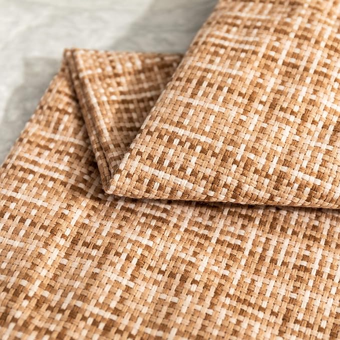 Kevin Textile Outdoor Waterproof 14"x24" Lumbar Pillow Covers 2 Pack, Beige | Water Resistant, Faux Linen Yarn-dyed, Woven Texture Throw Pillow Covers for Tent Patio Garden Couch Sofa