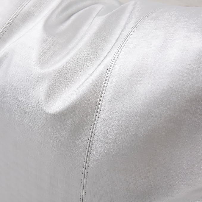 Howard Elliott Collection Fluffy Square Throw Pillow, Premium Stuffer Decorative Comfortable Sleeper Cushion, Soft Square Pillow Insert for Bedroom, Couch & Sofa, 20 x 20 Inch, Luxe Mercury