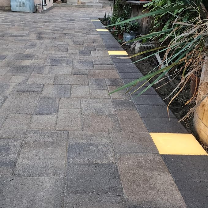 LUMENGY Paver Light 8x8 Inch (7.87x7.87), 2700K Warm White, Glare-Free Brick Lighting for Driveways, Walkways, Pool Decks and Patios, 12V Hardwired, IP67 Waterproof, Drive-Over Rated