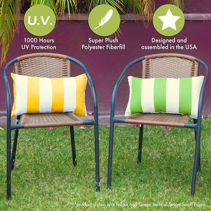 Majestic Home Goods Teal Chevron Indoor / Outdoor Small Throw Pillow 20" L x 5" W x 12" H