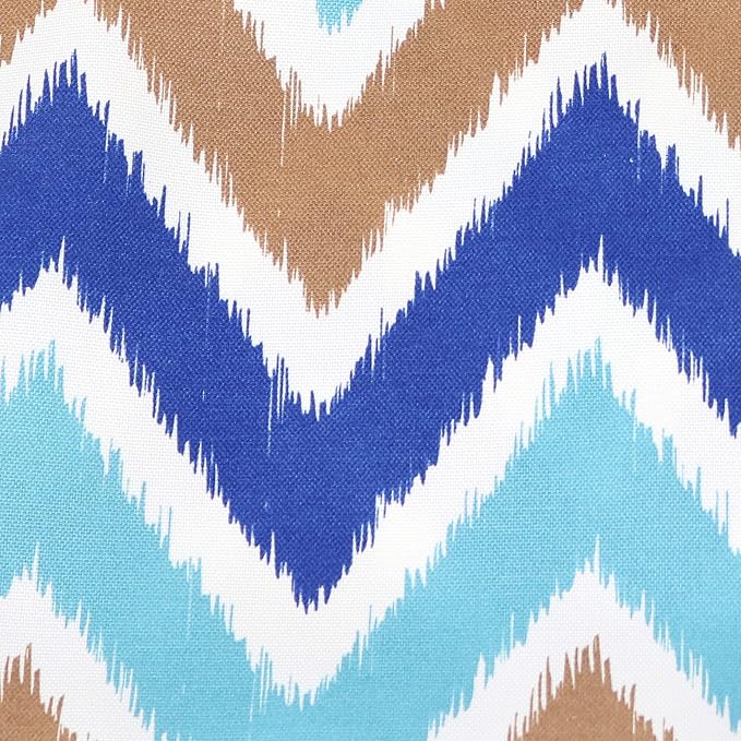 Sunnydaze Tufted Indoor and Outdoor Decorative Throw Pillows - 19-Inch Square Patio Cushions Set of 2 - Weather-Resistant Polyester - Chevron Bliss