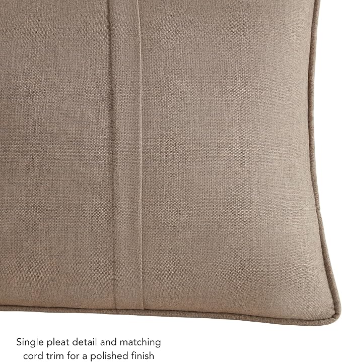 Greendale Home Fashions Sunbrella 20'' Square Outdoor Throw Pillow with Removable Cover (Set of 2), Cast Shale