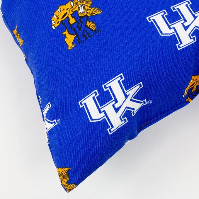 College Covers Kentucky Wildcats Outdoor Decorative Pillow Pair-(2) 16" x 16" Pillows