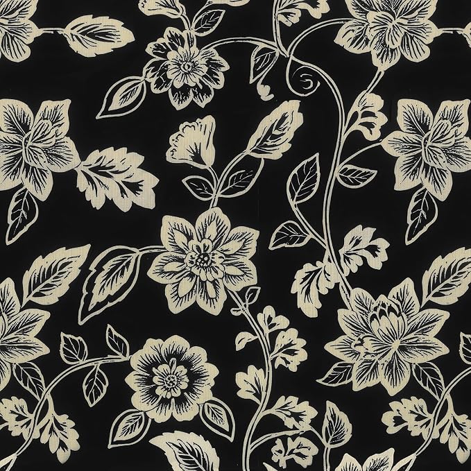 LVTXIII Outdoor Throw Pillow Covers Set of 2, Patio Waterproof Pillow Cases Fade Resistant Accent Pillow Covers for Home and Garden Furniture Decoration, 16x16, Elegant Vines Black
