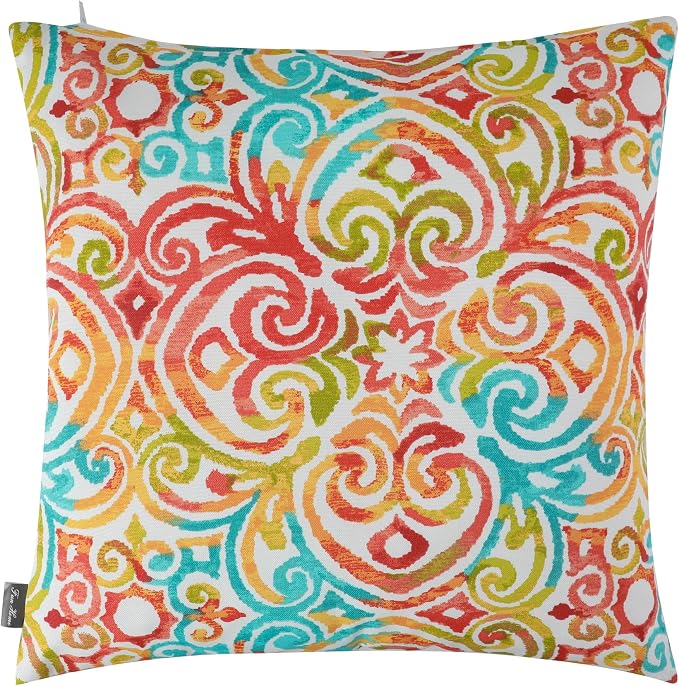 Outdoor Throw Pillows with Insert 18x18 Inch Pack of 2-Corinthian Dapple | Decorative Throw Pillows with Inserts, Water-Repellent, Square Pillows for Bed, Couch, Sofa and Patio Furniture