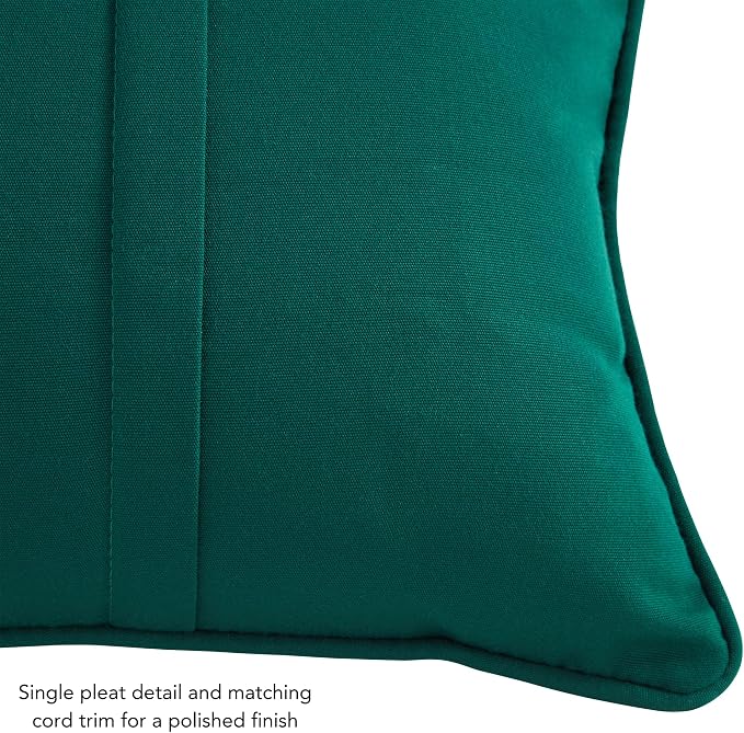 Greendale Home Fashions Sunbrella 20'' Square Outdoor Throw Pillow with Removable Cover (Set of 2), Canvas Forest