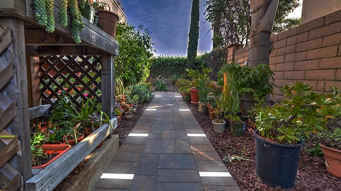 LUMENGY Paver Light 6x9 Inch (5.82x8.85), 5000K Daylight, Glare-Free Brick Lighting for Driveways, Walkways, Pool Decks and Patios, 12V Hardwired, IP67 Waterproof, Drive-Over Rated