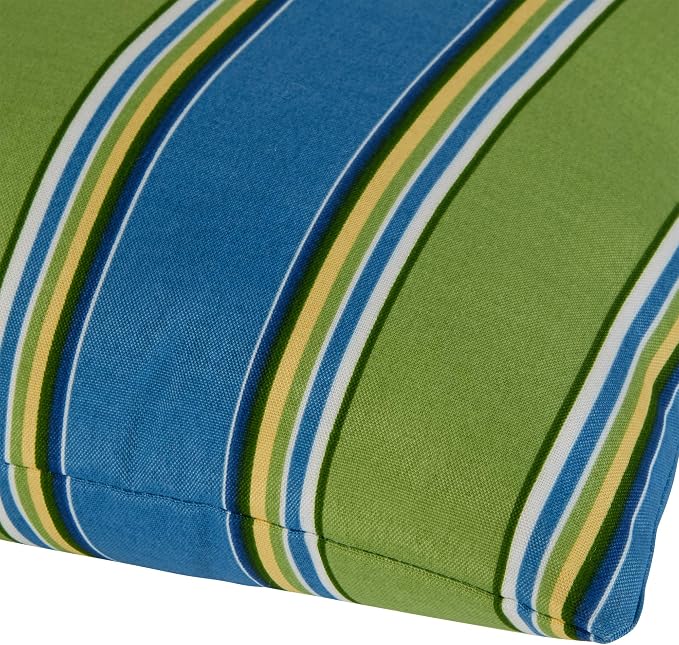 South Pine Porch Outdoor 19x12-inch Rectangle Accent Pillow (Set of 2), Cayman Stripe