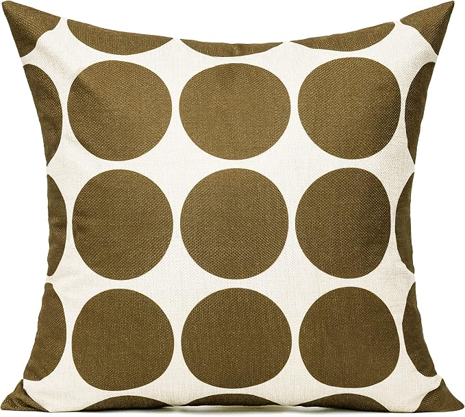 All Smiles Brown Outdoor Throw Pillow Covers 18x18 Set of 4 Boho Decorative Home Porch Decor Cushion Cases for Patio Furniture Chair Couch Sofa Living Room,Geometric Coffee Chocolate