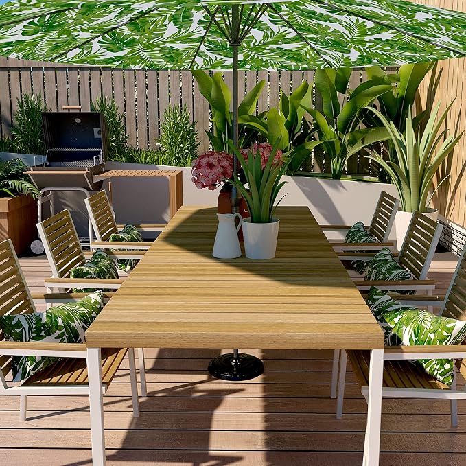LVTXIII Outdoor/Indoor Lumbar Pillow Case Covers ONLY, 12” x 20” Patio Garden Decorative Lumbar Pillow Covers Pack of 2 for Outdoor Home Patio Furniture Use - Palm Green