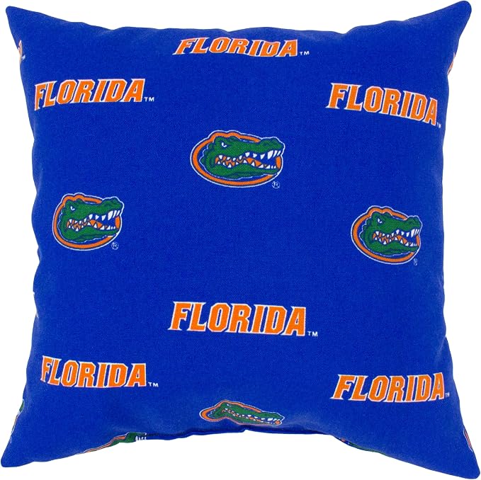 College Covers Florida Gators Outdoor Decorative Pillow Pair-(2) 16" x 16" Pillows