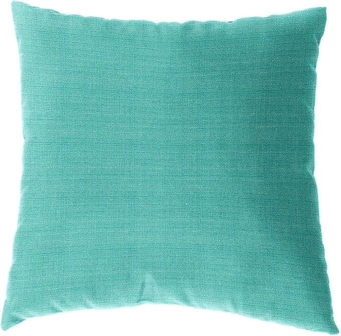 Cushion Source 17" x 17" Sunbrella Throw Pillow, Indoor/Outdoor Decorative Pillow, Fade and Water Resistant, Sunbrella Perspective Bliss Breeze