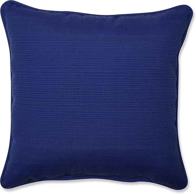 Pillow Perfect Trellis Indoor/Outdoor Throw Pillows, 1 Count, Large - 18.5 x 18.5, Blue Allee Fresco
