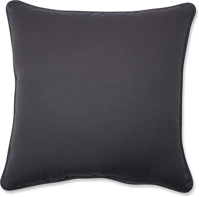 Pillow Perfect Trellis Indoor/Outdoor Throw Pillows, 1 Count, Large - 18.5 x 18.5, Grey Allee