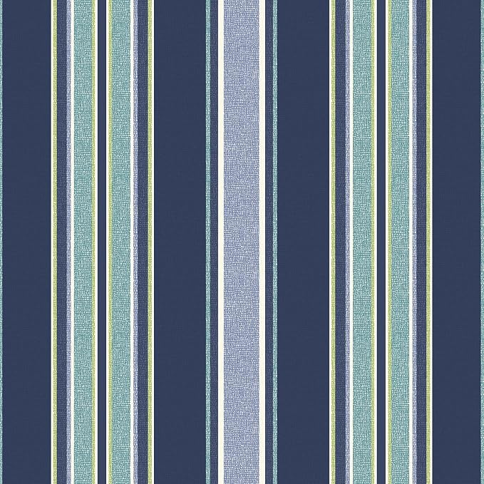 Arden Outdoor Deep Seat Cushion Set, Foam, 2-Pack, 24x24, Blue Stripe | Sofa, Couch, Conversation Set, Premium High-Density Foam, Never Flattens, Mold and Mildew Resistant