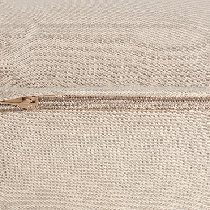 Sorra Home Outdoor Corded Bolster Pillow, 16" x 16" x 6", Canvas Skyline