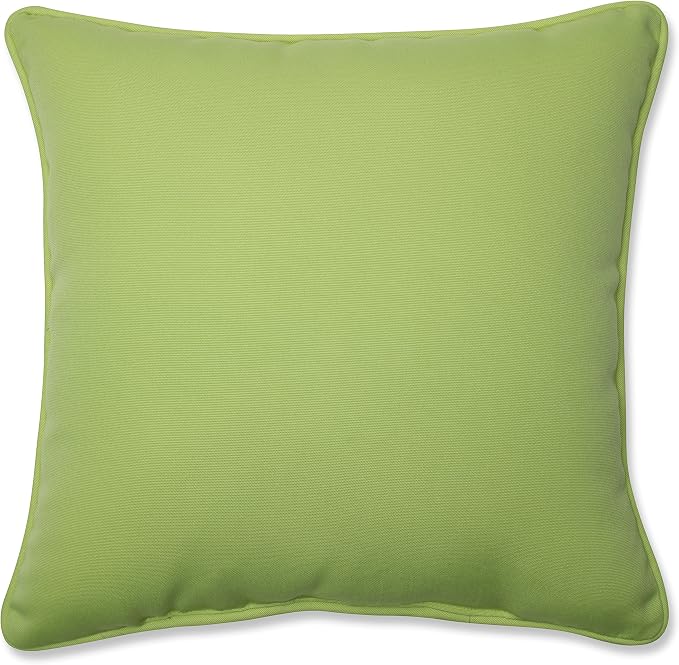 Pillow Perfect Trellis Indoor/Outdoor Throw Pillows, 1 Count, Large - 18.5 x 18.5, Green Allee Lime