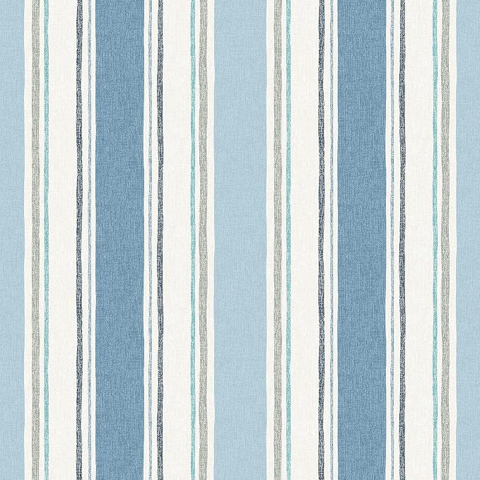 Arden Outdoor Deep Seat Cushion Set, Foam, 24x24, French Blue Stripe | Sofa, Couch, Conversation Set, Premium High-Density Foam, Never Flattens, Mold and Mildew Resistant