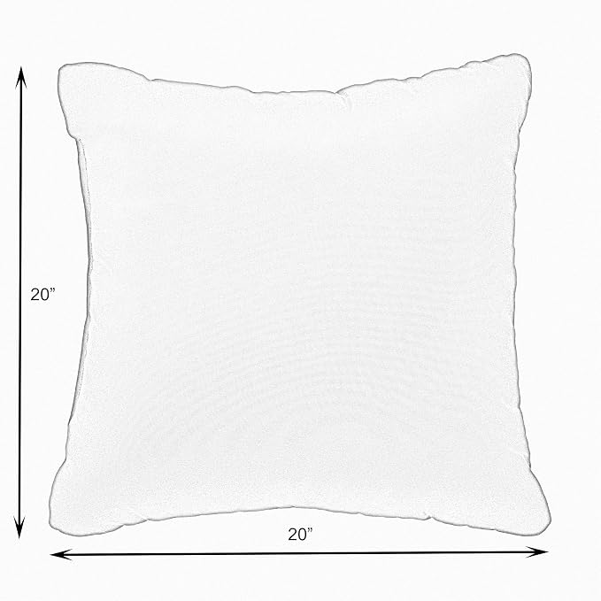 Sorra Home Indoor Outdoor Sunbrella Square Pillows, Set of 2, 20 x 20, Silver Grey & Henna Red