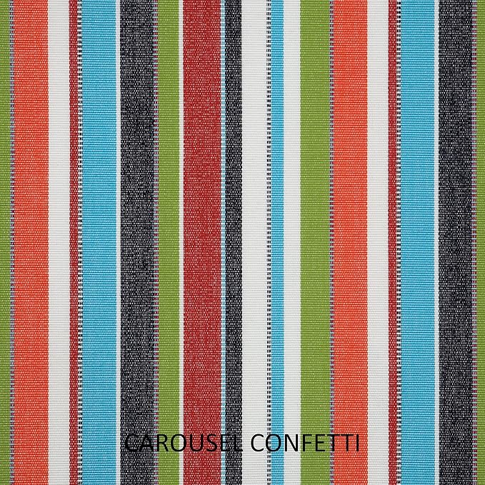 Sorra Home x Sunbrella - Indoor/Outdoor Lumbar Pillows (Set of 2), Multi Color Stripes & Green